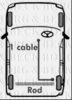 FORD 1464467 Cable, parking brake